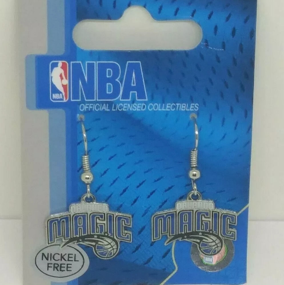 Orlando Magic Dangle Earrings NBA Nickel Free